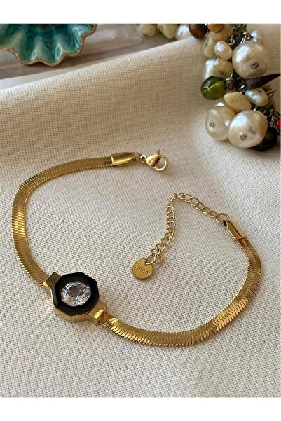 mos&more Steel Gold Çağla Şikel Bracelet, Women Men, Unisex