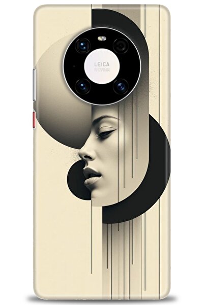 Rulet Aksesuar غطاء متوافق مع هاتف هواوي ميت 40 برو HD مطبوع - غطاء سيليكون م...