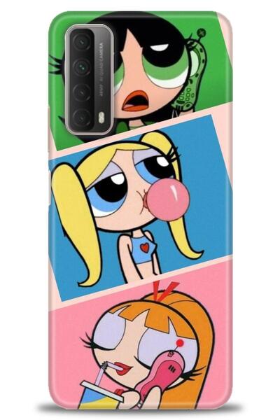 Rulet Aksesuar غطاء متوافق مع هاتف هواوي بي سمارت 2021 HD مطبوع - غطاء سيليكو...