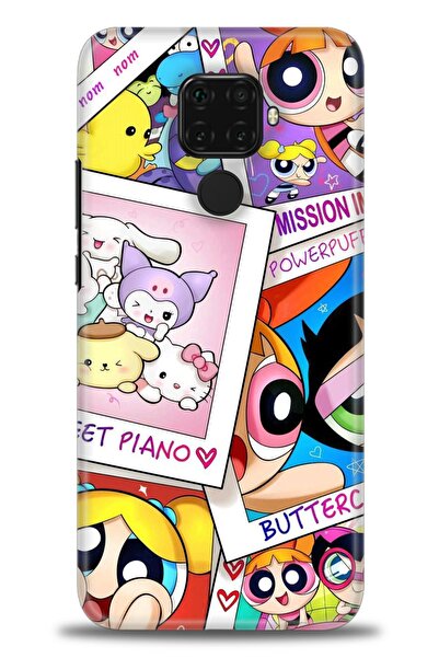 Rulet Aksesuar غطاء متوافق مع هاتف هواوي ميت 30 لايت HD مطبوع - غطاء سيليكون ...