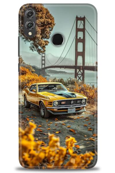 Rulet Aksesuar غطاء متوافق مع هاتف هواوي هونر 8X HD مطبوع - غطاء سيليكون مصمم...