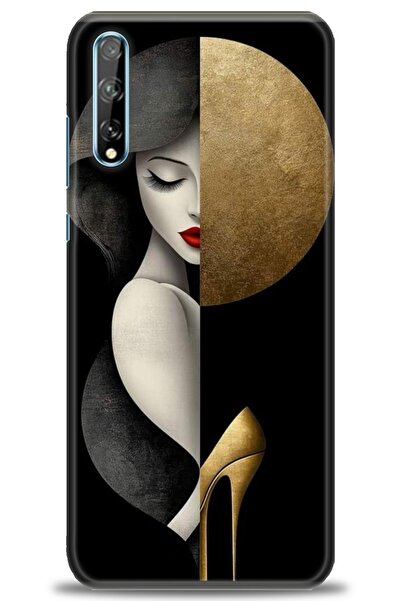 Rulet Aksesuar حافظة متوافقة مع هاتف هواوي بي سمارت إس + واقي شاشة سيراميك غي...