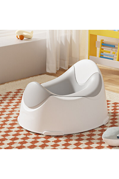 LITTLE ANGEL - Baby Potty Training Seat With Backrest - White