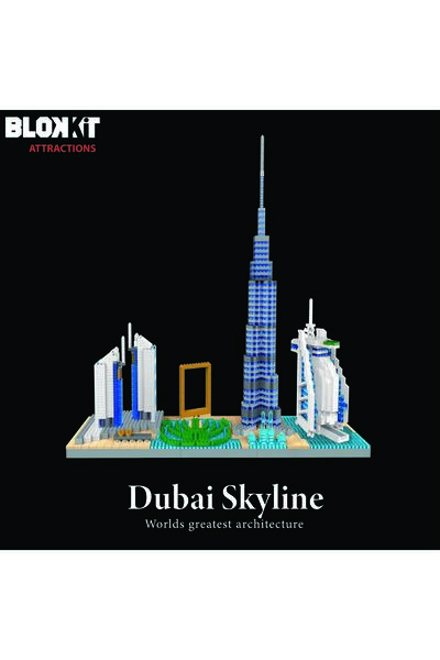 BLOKKIT Dubai Skyline Architecture Building Blocks Set 3000+ Pcs Micro Bricks Model Kit Burj Khalifa