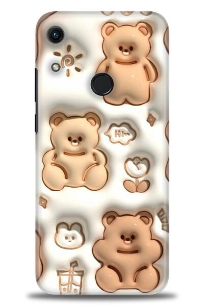 Rulet Aksesuar غطاء متوافق مع هاتف هواوي هونر 8A HD مطبوع + واقي شاشة سيراميك...