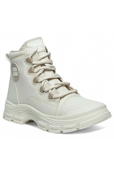 Kocamanlar Ayakkabı Kocamanlar 5967 memory rubber non-slip sole women's boots beige