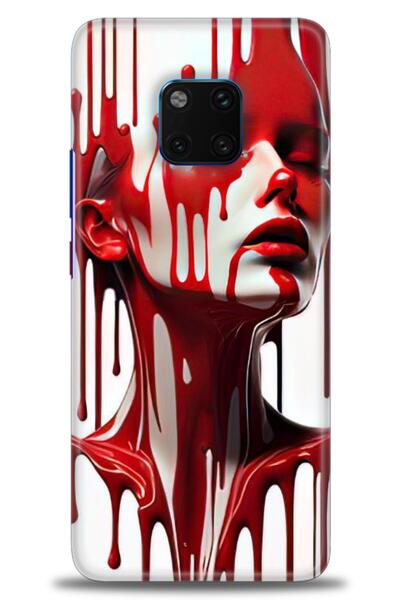 Rulet Aksesuar غطاء متوافق مع هاتف هواوي ميت 20 برو HD مطبوع - غطاء سيليكون م...