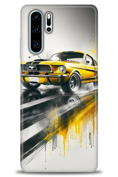 Rulet Aksesuar غطاء متوافق مع هاتف هواوي P30 Pro HD مطبوع - غطاء سيليكون بتصم...