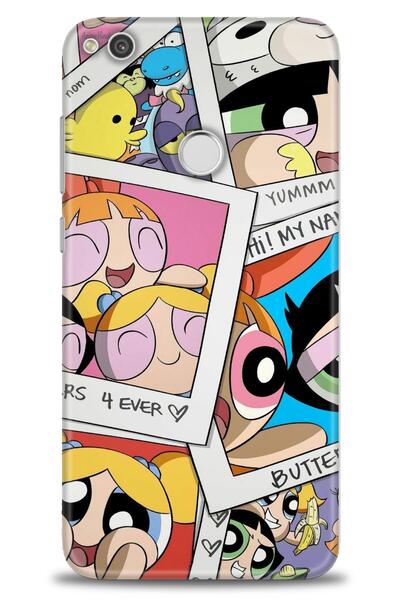 Rulet Aksesuar حافظة متوافقة مع هاتف هواوي P9 لايت 2017 HD مطبوع + واقي شاشة ...