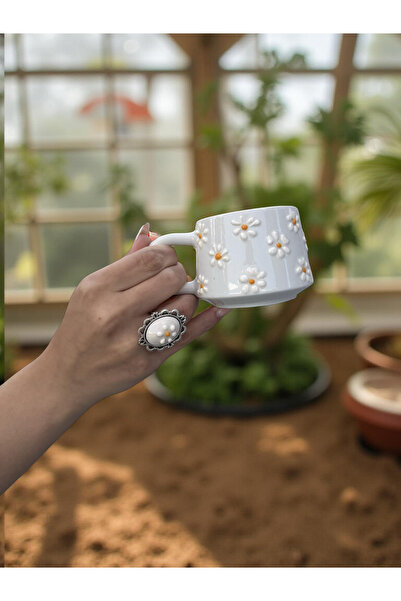 İlbay Çini Takı Mug Ring Meadow Daisy