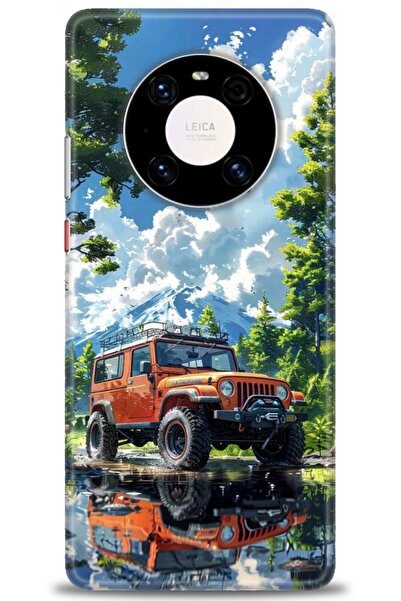 Rulet Aksesuar غطاء متوافق مع هاتف هواوي ميت 40 برو HD مطبوع - غطاء سيليكون م...