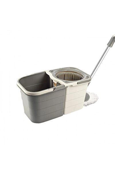 lisa ZLN0792 rotary mop with two separable containers, adjustable handle, Gray