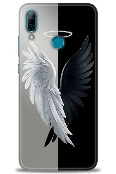 Rulet Aksesuar حافظة متوافقة مع هاتف هواوي بي سمارت 2019 HD مطبوع + واقي شاشة...