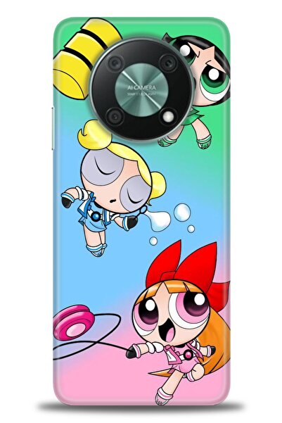 Rulet Aksesuar غطاء متوافق مع هاتف هواوي نوفا Y90 HD مطبوع - غطاء سيليكون مصم...