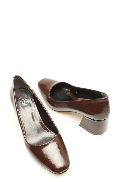 İDİL Brown Patent Leather Women's Heels
