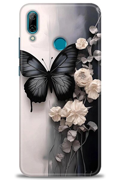 Rulet Aksesuar حافظة متوافقة مع هاتف هواوي بي سمارت 2019 HD مطبوع + واقي شاشة...