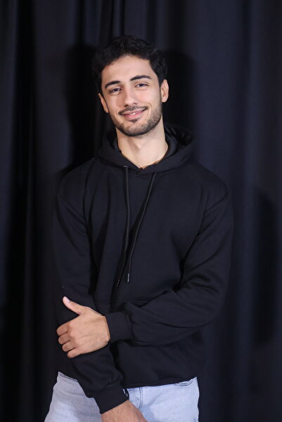 merinsmoda MERİNS KAPÜŞONLU BASİC SWEATSHIRT