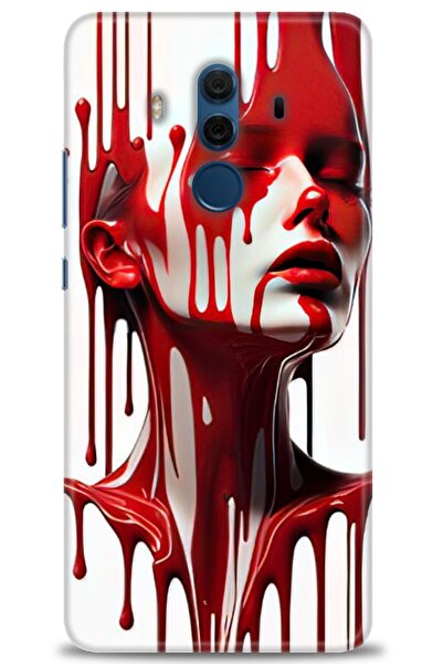 Rulet Aksesuar غطاء متوافق مع هاتف هواوي ميت 10 برو HD مطبوع - غطاء سيليكون م...