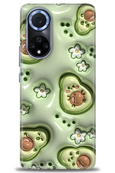 Rulet Aksesuar حافظة متوافقة مع هاتف هواوي هونر مطبوع HD 50 + واقي شاشة سيرام...