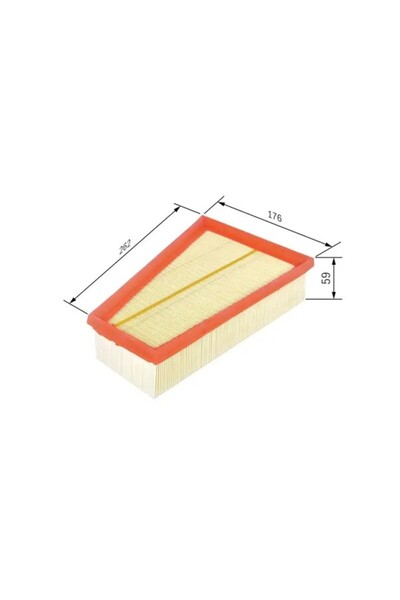 Bosch F026400380 Air Filter 165465Dd0A A2700940004