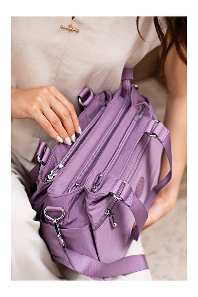 Sanmorris Kadın 5 Gözlü Suya Dayanıklı Paraşüt Kumaş Ayarla Çapraz Askılı El ...