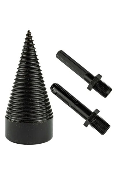richmann exclusive Wood Splitter for Drill with 2 Adapters, SDS PLUS, 50 mm,