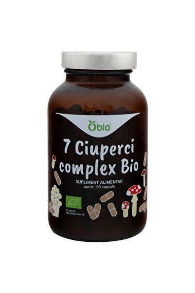 OBİO 7 Ciuperci Complex, Bio, 150 kapsúl (45 g)