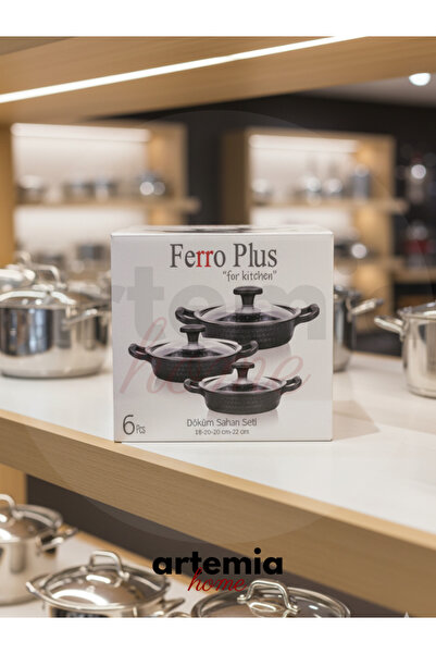 Artemia Home 3-Piece Covered Pot Set |   Granite Casting |   Premium Set with Heat Resistant Non-Stick Surface