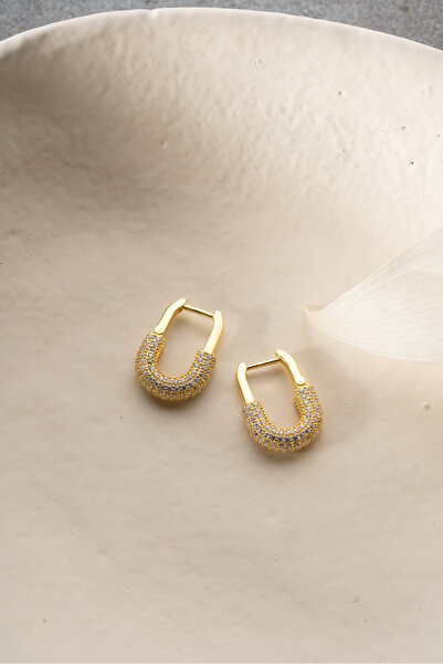 VAOOV 925 Ayar Gümüş Çengelli İğne Küpe