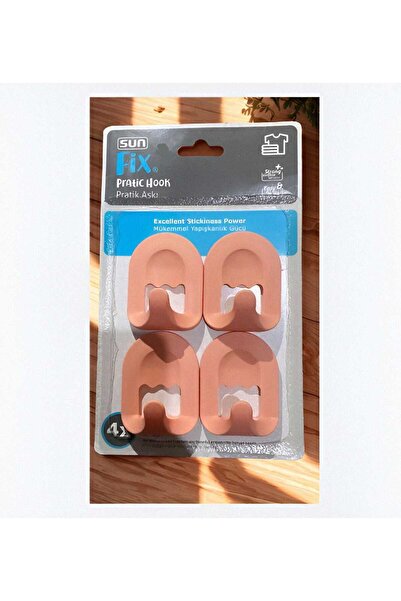 Sunfiks Sun Fix Pratik Askı – 4’lü Paket Mükemmel Yapışkanlık Gücü | Şık, Day...