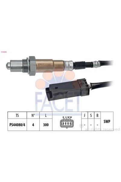 FACET 108205 Oksijen Sensoru 3641578 9802294280 9810634380 Uyumlu