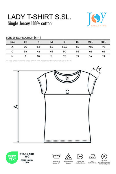 JOY CREATIVE Set of 3 women's t-shirts, simple, casual, 100% cotton, easy to match