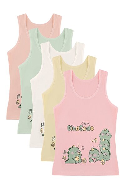 Donella 5-Pack of Girls' Undershirts 4971Pb64