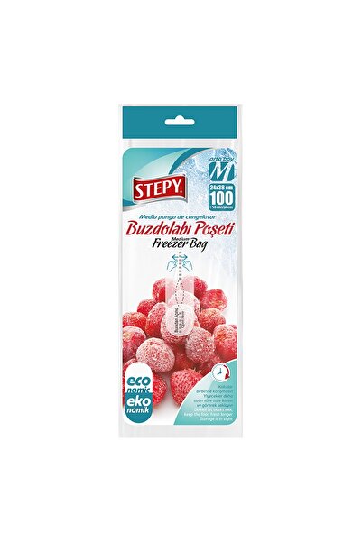 STEPY Buzdolabı Poşeti Orta Boy 100’lü FIRSAT PAKETİ