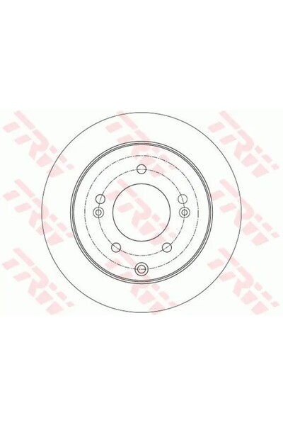 TRW DF7819 Arka Fren Diski 584110Q300 584112K300 S1010631900 Uyumlu (2 Adet F...