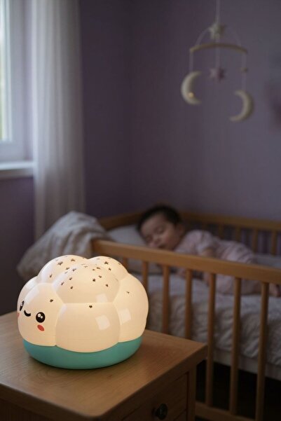 BYCEGU 46562 BENİM KUÇUK BULUTUM UYKU ARKADAŞIM SESLİ VE IŞIKLI MÜZİKLİ GECE LAMBASI