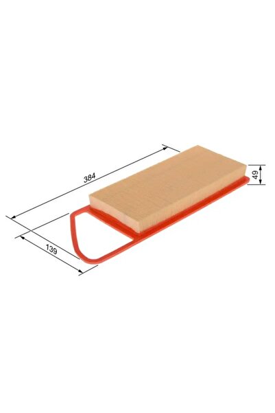 Bosch 0986Tf0097 Air Filter 1147681 1156267 1444Vz