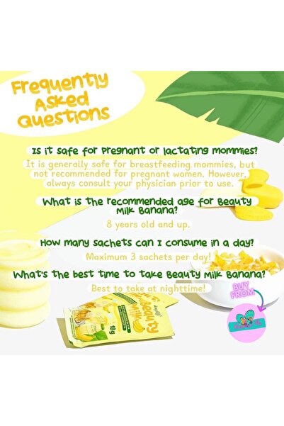 DEAR Face Beauty Milk Banana With Probiotics, 10 Sachets