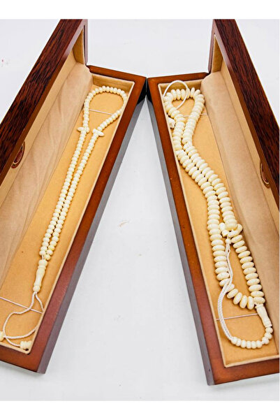 M.A Traders Natural Camel Bone Prayer Beads- Set of 2- 100 Beads Each - 6mm & 10mm bead Sizes (With 2 Boxes)