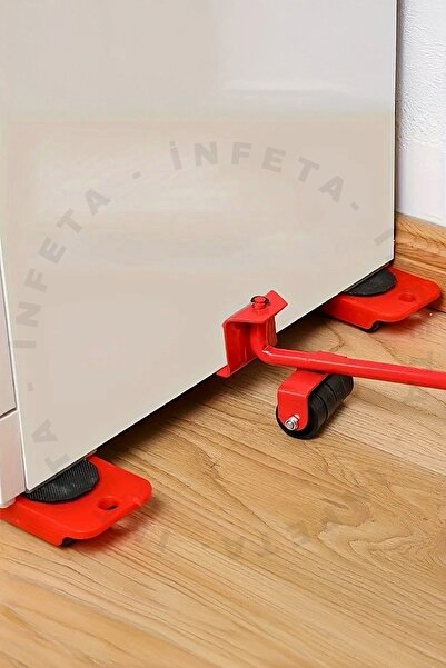 İnfeta Tekerlekli Beyaz Eşya Mobilya Taşıma Aparatı Seti Mobilya Taşıma Kaydırma Krikolu