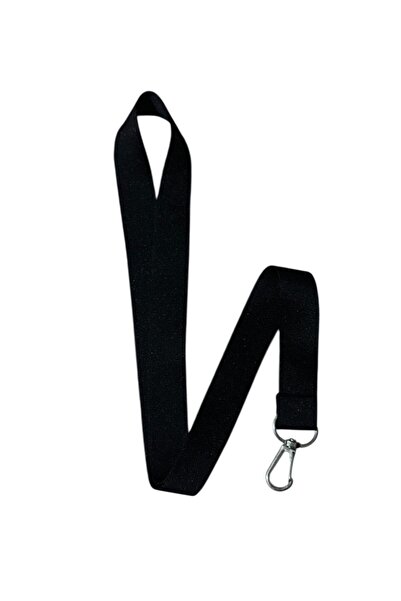 Sağlıkçı Shopping Curea pentru carduri cu șnur tematic de culoare neagră