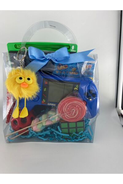 Bebekoda Boy's Transparent Gift Set – Arcade, Tablet, Intelligence Cube, Game Card, and Candy Surprise Bag