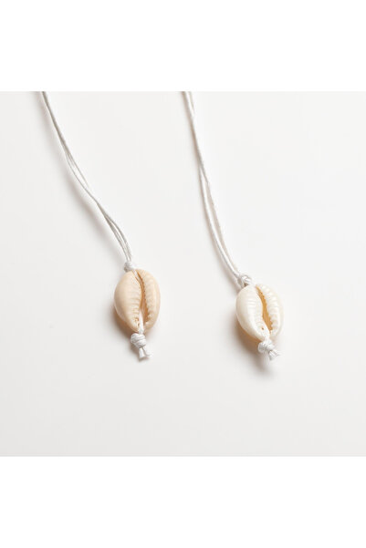 ElectraStore White And Silver Shell Chocker - CH0031S