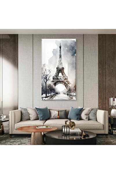 ESLEM PARİS'İN BEYAZ DÜŞÜ - EYFEL KULESİ - BASKI KANVAS TABLO