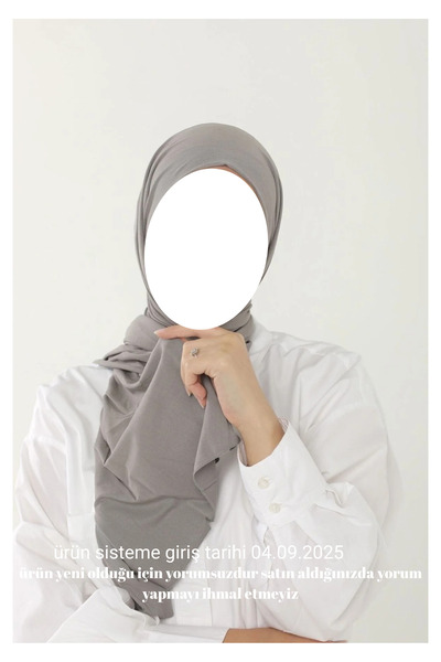 Hızlı Çeyiz Πολυτελές χτενισμένο βαμβακερό σάλι - Γυναικείο χιτζάμπ Τζέρσεϊ Λ...