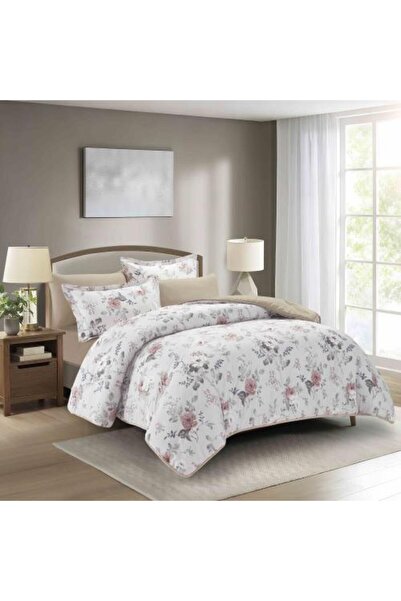 ROSEMARY New 50% Rosemary-028 Desire Light Brown Double Bedspread 6 Pieces