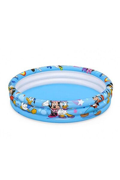 JollyMag Piscina gonflabila pentru copii, rotunda, model Mickey Mouse, 122x25 cm