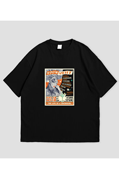 SVART WEAR تي شيرت تايلور سويفت - ألبوم الحياة لفتاة المسرح للجنسين مقاس كبير