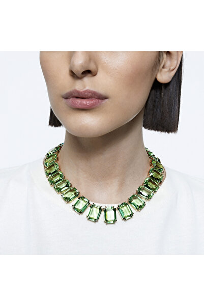ElectraStore Millenia Green Tennis Necklace - C4066