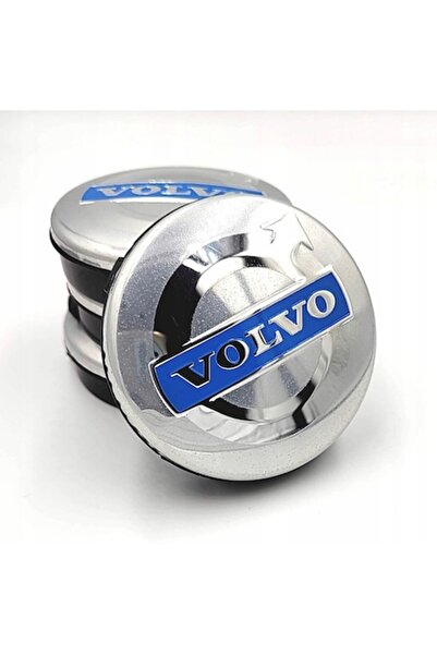 OEM Set de 4 capace de jantă Volvo, argintii, 64 mm
